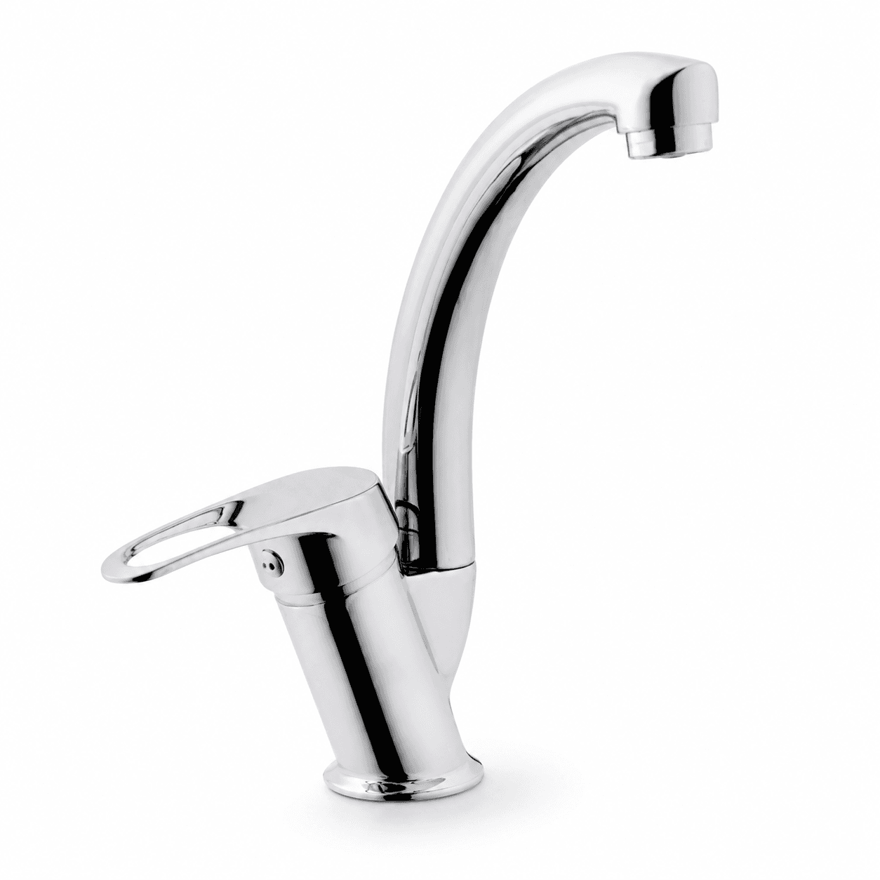Purvex Home Klasik Kuğu Lavabo Bataryası Aç Kapa Eviye Musluğu Mutfak Ve Banyo Tezgah Üstü Krom Pirinç Musluk Batarya Seti Lüks Döner Borulu 2