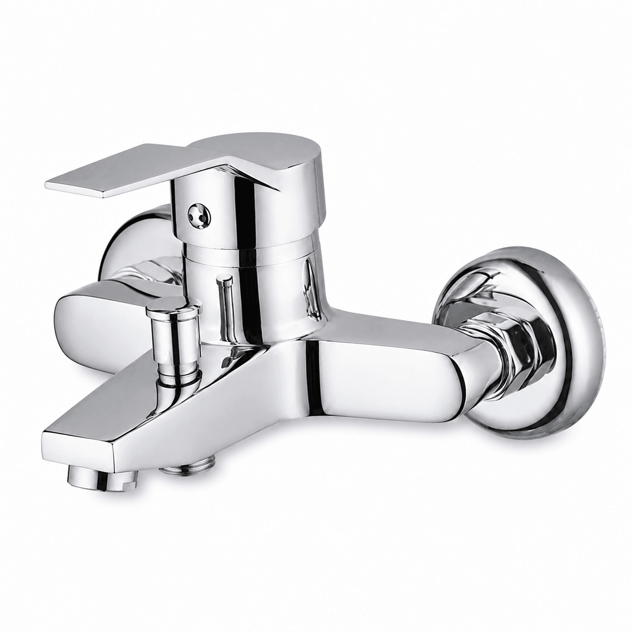 Purvex Home Spektra Banyo Bataryası Duvara Montaj Aç Kapa Krom Pirinç Musluk Fonksiyonel Yönlendiricili Duş Batarya Seti Lüks Modern Tasarım 3
