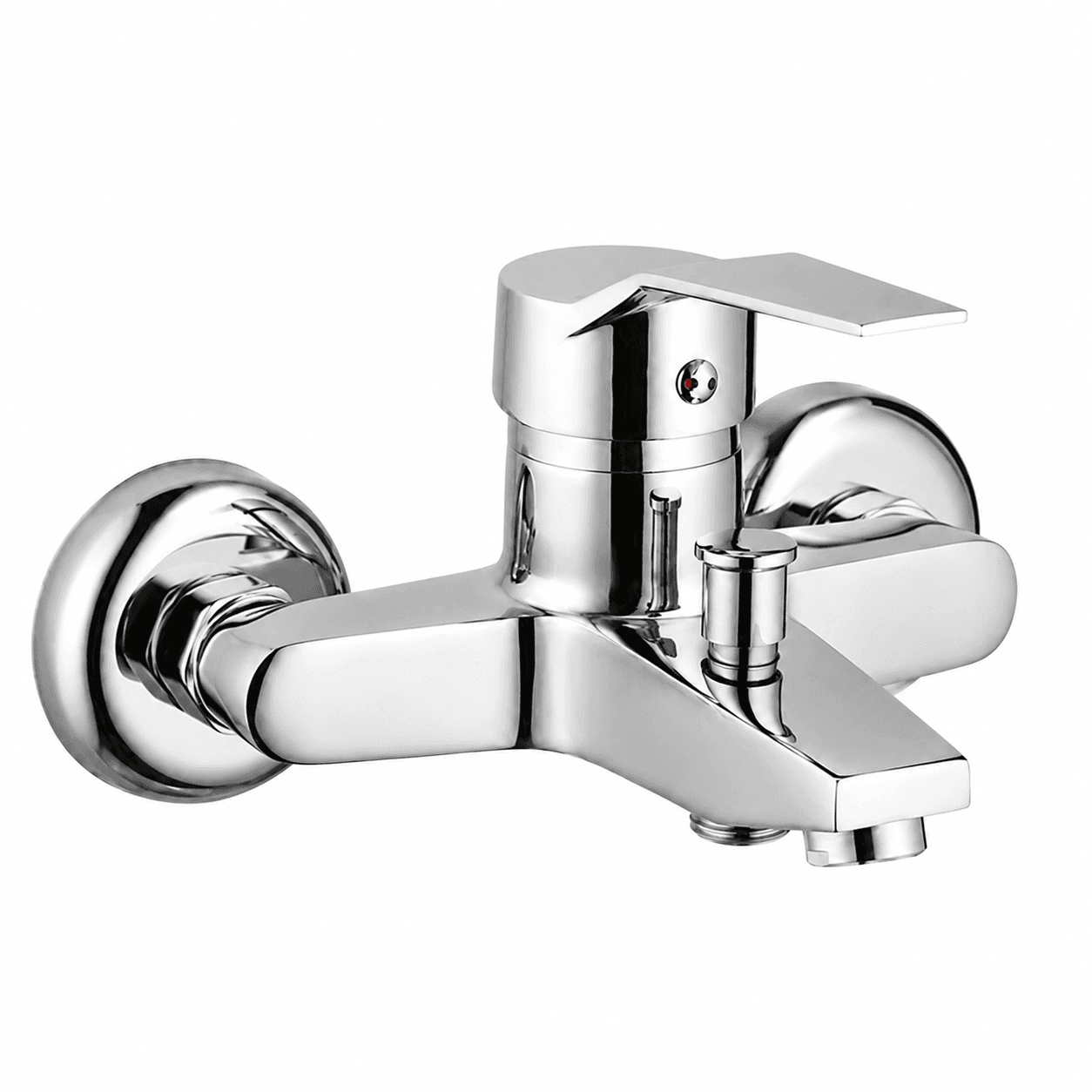 Purvex Home Spektra Banyo Bataryası Duvara Montaj Aç Kapa Krom Pirinç Musluk Fonksiyonel Yönlendiricili Duş Batarya Seti Lüks Modern Tasarım 4