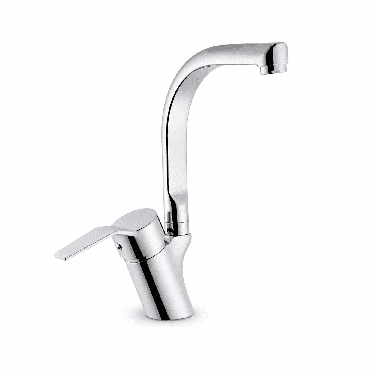 Spektra Kuğu Lavabo Bataryası - Krom Kaplama Pirinç Gövde, Şık ve Modern Evye Musluğu 4