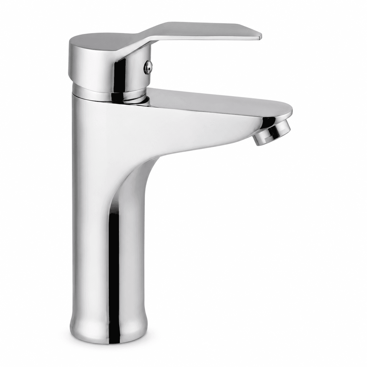 Spektra Yüksek Lavabo Bataryası - Çanak Lavabo İçin Uzun Musluk, Krom Kaplama Pirinç Gövde Lüks Banyo Bataryası