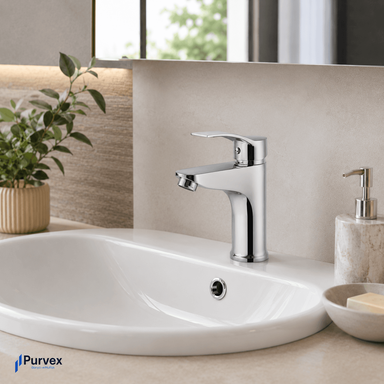 Spektra Yüksek Lavabo Bataryası - Çanak Lavabo İçin Uzun Musluk, Krom Kaplama Pirinç Gövde Lüks Banyo Bataryası 7
