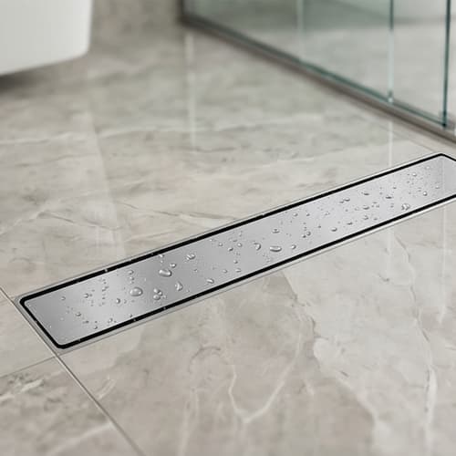 Purvex Home Lineer Duş Kanalı - Fırçalanmış 304 Paslanmaz Çelik Duş Süzgeci, Koku Önleyici Trap 3