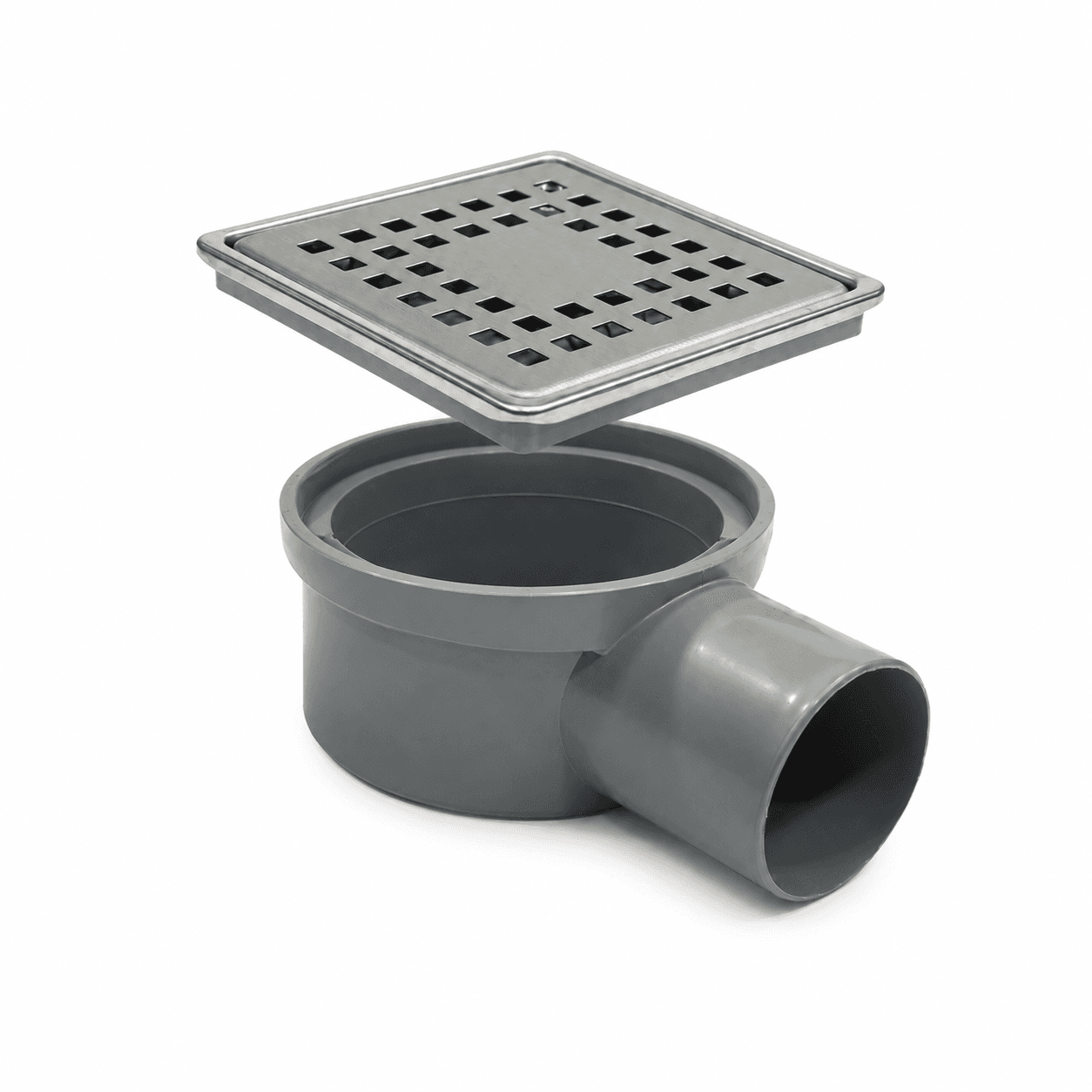 Purvex Home 10x10 Paslanmaz Metal Çerçeveli Paslanmaz Yer Süzgeci - Yandan Çıkışlı 4