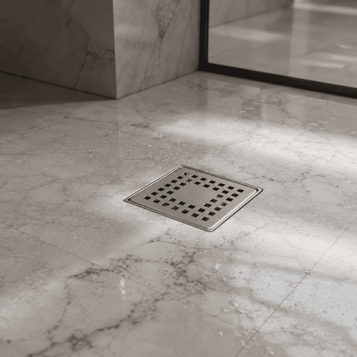 Purvex Home 10x10 Paslanmaz Metal Çerçeveli Paslanmaz Yer Süzgeci - Yandan Çıkışlı 5