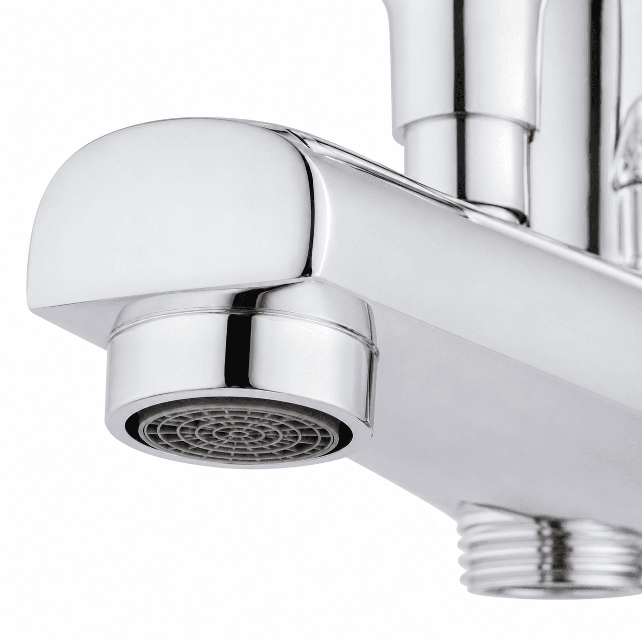 Delta Krom Banyo Bataryası - Pirinç Gövde Çift Çıkışlı Duvara Montaj Duş Musluğu 4