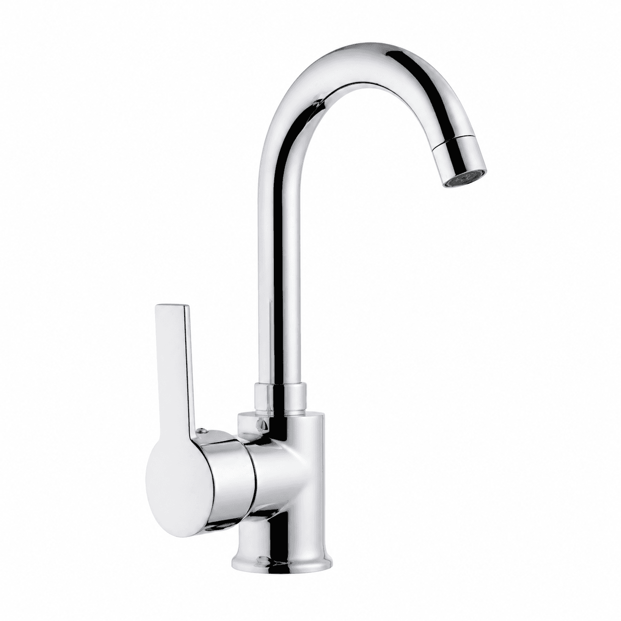 Delta Kuğu Boru Lavabo Bataryası – Tek Kollu Banyo Armatürü, Krom