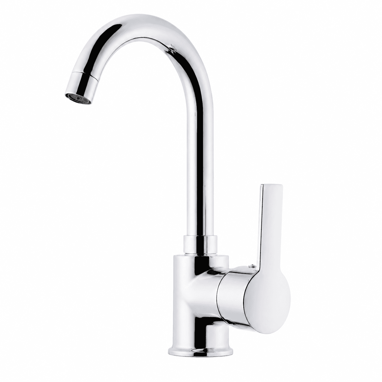 Delta Kuğu Boru Lavabo Bataryası – Tek Kollu Banyo Armatürü, Krom 2