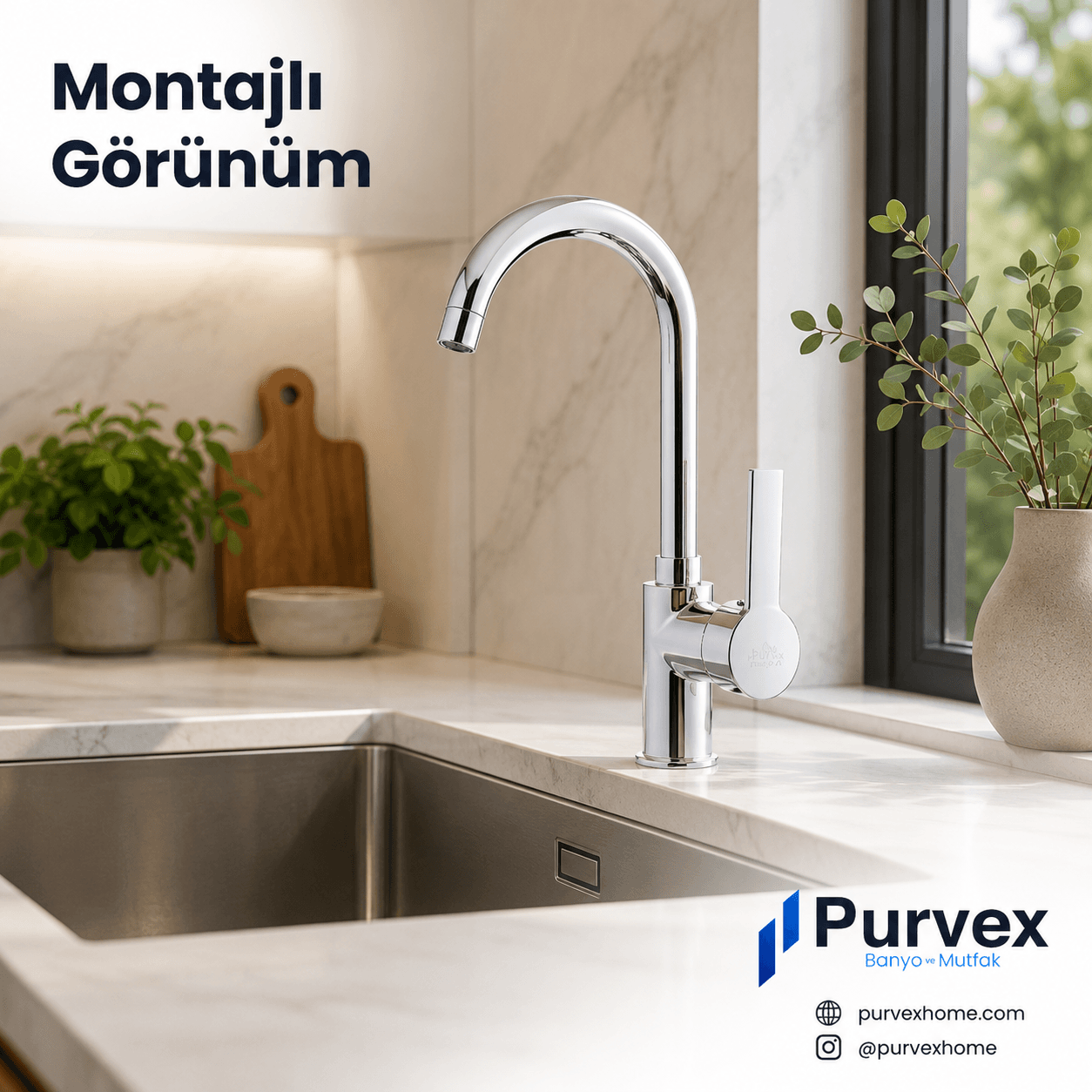 Delta Kuğu Boru Lavabo Bataryası – Tek Kollu Banyo Armatürü, Krom 6