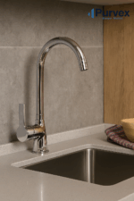 Delta Mutfak Evye Bataryası | Krom Kaplama Bakır Gövde - Görsel 4